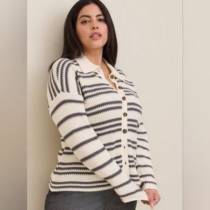 Pullover Collared Button Front Sweater